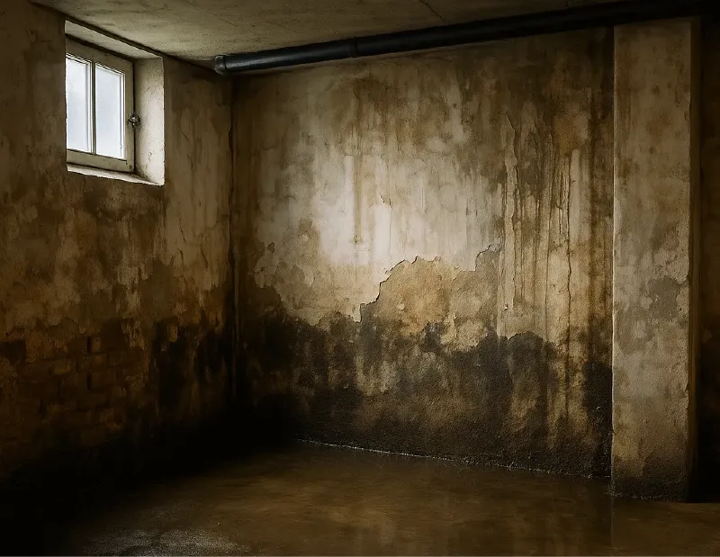 Humedades por filtración en techo o sótano en Logroño